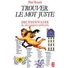DICTIONNAIRES / LANGUES Dictionnaire des idees suggerees par les mots ;...