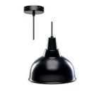 LUSTRE - SUSPENSION - PLAFONNIER Suspension INDUS noire & blanche