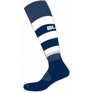 BLK Stripe Chaussettes - Bleu Marine/Blanc