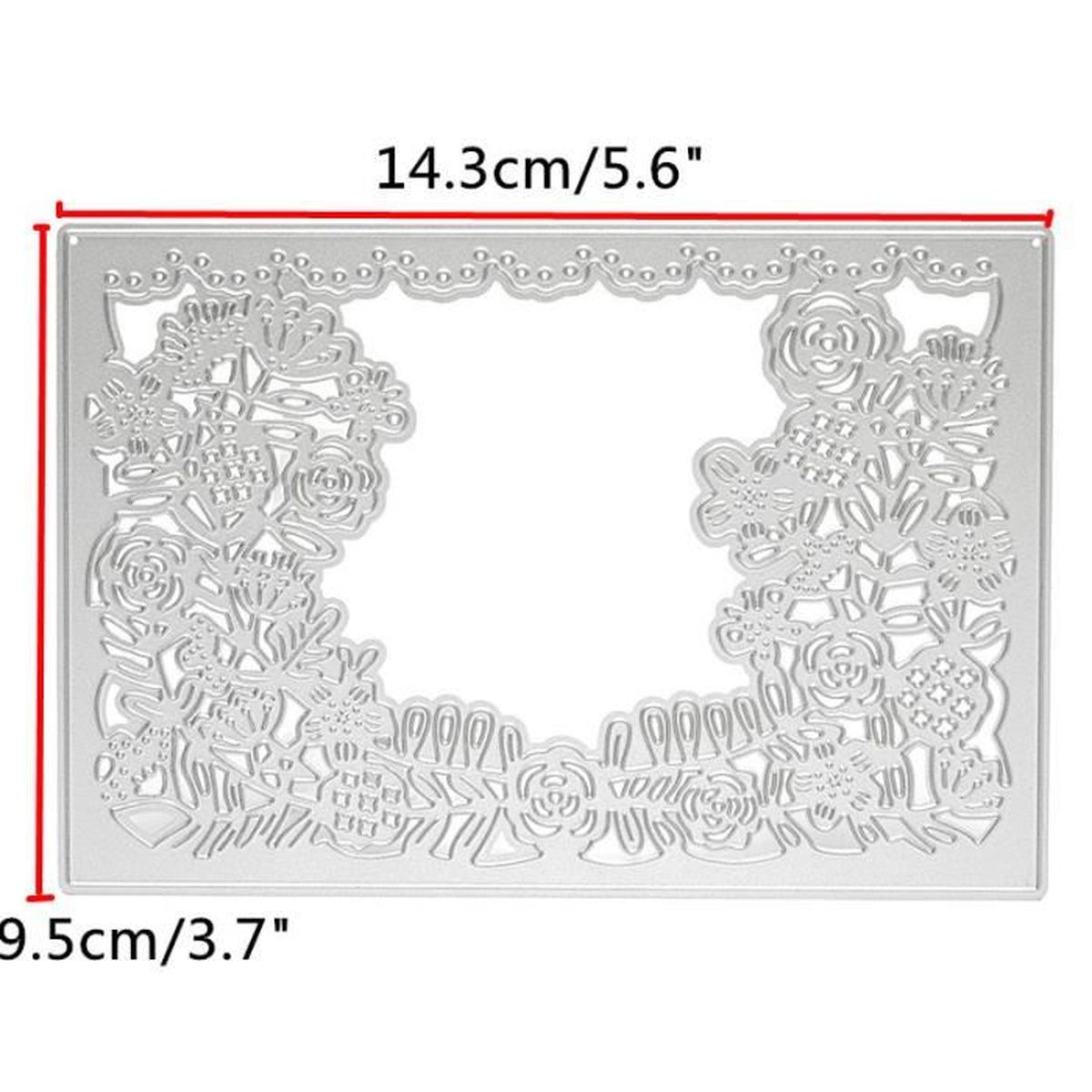 Carré Dentelle Matrices De Découpe De Coupe Die Scrapbooking Album Manuel Outil Achat / Vente