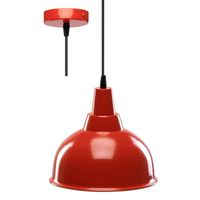 LUSTRE - SUSPENSION - PLAFONNIER Suspension INDUS rouge & blanche