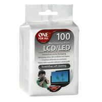 PRODUITS D ENTRETIEN ET DE NETTOYAGE One For All SV8405 Pack 100 lingettes