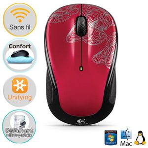 SOURIS Logitech souris sans fil optique M325 Silver Filam