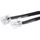 Cable téléphone RJ11 10m noir