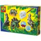 JEU DE POTERIE-PLATRE Dinosaures En Plâtre