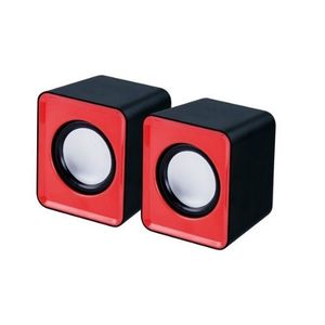 APM Enceintes USB 2.0 - 3W x 2RMS - Noir / Rouge