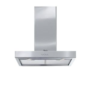 WHIRLPOOL AKR5582IX Hotte décorative - Evacuation ou recyclage - 368m3-h - 61dB - 3 vitesses - L60cm - Inox