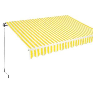 STORE - STORE BANNE STORE BANNE DE TERRASSE 400x250cm Rayé jaune/blanc STORE - STORE BANNE STORE BANNE DE TERRASSE 400x250cm Rayé jaune/blanc