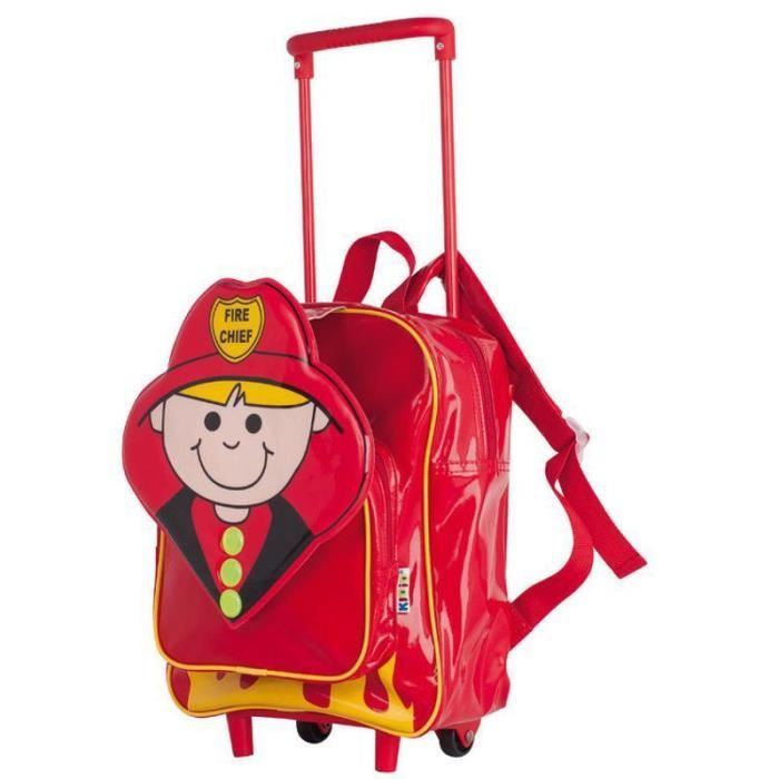Cartable Trolley Sac A Roulette Sam Le Pompier Sac à Dos à