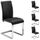Lot de 4 chaises de salle à manger LETICIA noir
