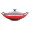 CUISSON ORIENTALE  Wok cerise 36 cm couvercle verre sans accessoir…