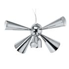 LUSTRE - SUSPENSION - PLAFONNIER Lustre Symphony of Trumpets chrome av blanc