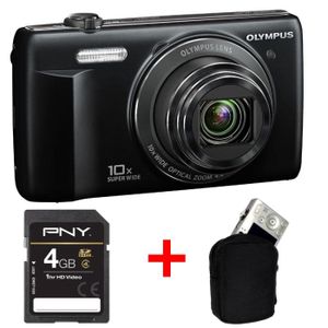 OLYMPUS VR340 Noir + Carte SD 4Go + Etui