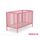 LIT NON PLIANT BEBE AT4 Lit bébé Rose 02 -  60x120cm