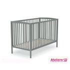 LIT NON PLIANT BEBE AT4 Lit bébé Gris 60x120cm