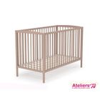 LIT NON PLIANT BEBE AT4 Lit bébé Gris 60x120cm