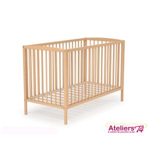 LIT NON PLIANT BEBE AT4 Lit bébé Naturel 60x120cm