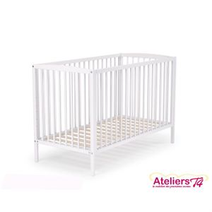 LIT NON PLIANT BEBE AT4 Lit bébé Blanc 60x120cm