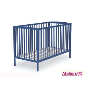 LIT NON PLIANT BEBE AT4 Lit bébé Bleu 05 - 60x120cm