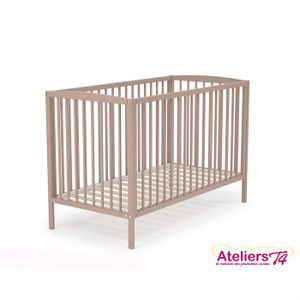 LIT NON PLIANT BEBE AT4 Lit bébé Gris 05 -  60x120cm