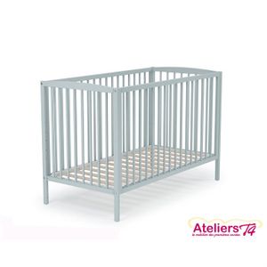 LIT NON PLIANT BEBE AT4 Lit bébé Gris 07 -  60x120cm
