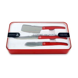 LAGUIOLE EVOLUTION Coffret 3 couteaux fromage ROUG