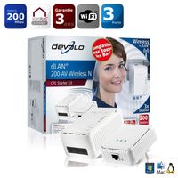 COURANT PORTEUR - CPL Devolo dLAN 200 AV Wireless N Starter Kit