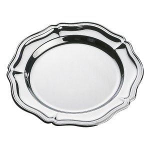 AMEFA Plat inox rond 4710411 Régence 33cm gris