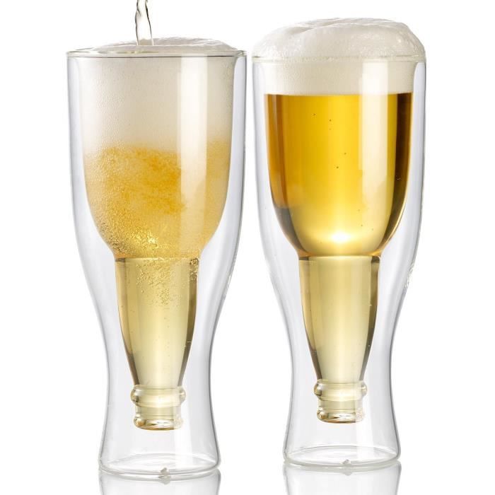 Verre biere double paroi Achat / Vente Verre biere double