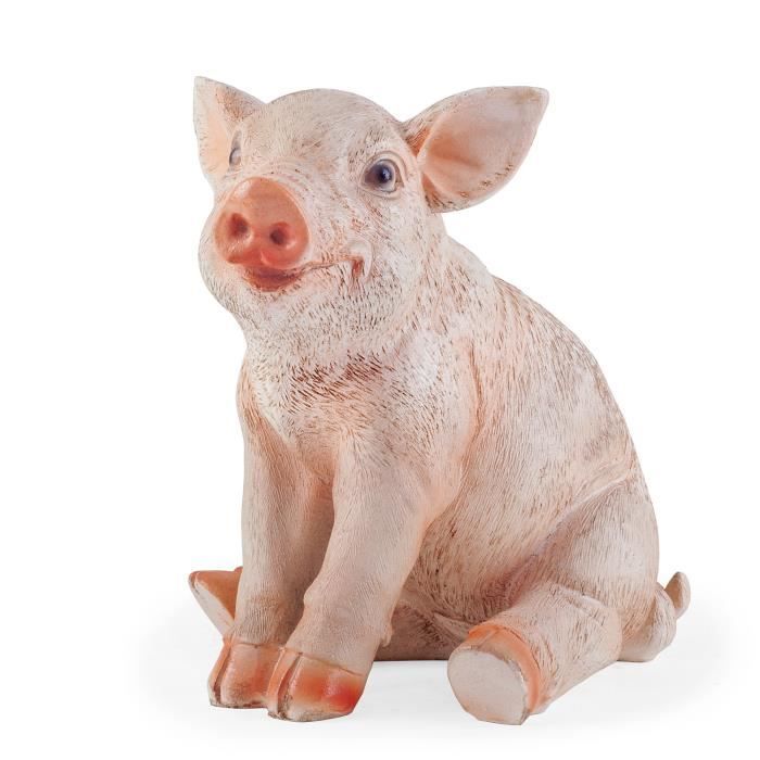 Poppy, Cochon Réaliste Ornement de Jardin. Achat / Vente statue