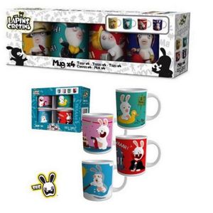 Coffret Mugs Lapin Cretin x 4