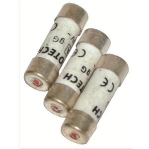 VOLTMAN Pack 3 Fusibles avec voyant de fusion 10,3 x 25,8 mm - 10 A - 230 V