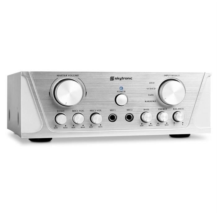 Skytronic Ampli Hifi Stereo Home Cinema Karaoke LED amplificateur