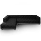 CANAPE - SOFA - BANQUETTE Canapé d'angle Luxman Noir