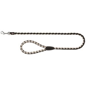 TRIXIE Cavo laisse - S-M : 1mx?12mm - Noir et argent - Pour chien