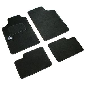 TEXTILE AUTO CONFORT Lot de 4 tapis 1 avant brode \