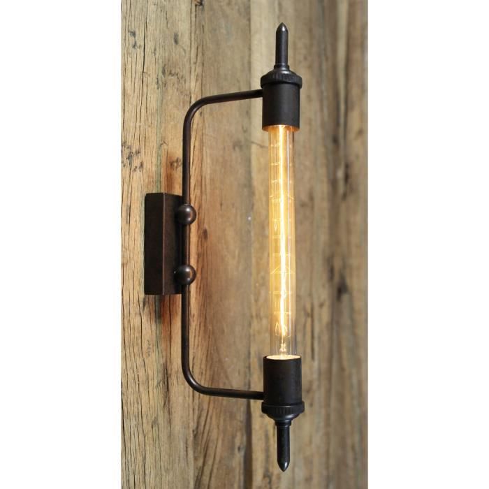 Applique murale tube vintage industriel achat / vente applique ... Applique salle de bain vintage