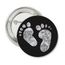 BADGES - PIN'S Badge BigFeet Black & White