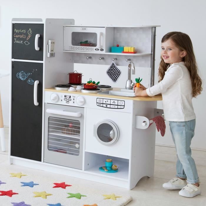 Dinette cuisine en bois design moderne et branché pour enfant ... Cuisine moderne imitation bois