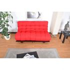 MATELAS ASTRA 2 Matelas futon, 130 X 190 cm, coton, rouge