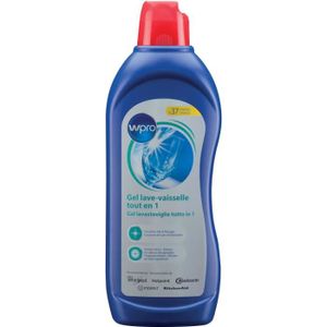 Wpro Gel 3en1 pour lave vaisselle (fonctions lavage, sel et rinçage) - jusqu'? 38 lavages