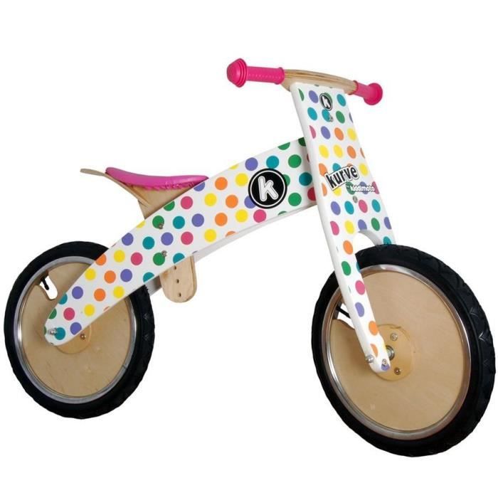 Draisienne En Bois évolutive Tricycle 2 Ans Tiny Tot 10 Pouces Blanc Creme Kinderfeets 0850007036638