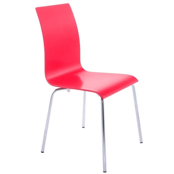 Chaises de salon ou de cuisine Rouge lot de 4 Achat / Vente chaise