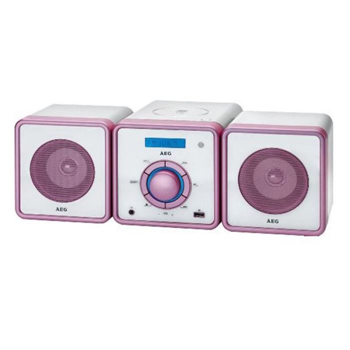 AEG MC 4455 Music Center CD/MP3 (roseblanc) radio cd cassette, avis et prix pas cher