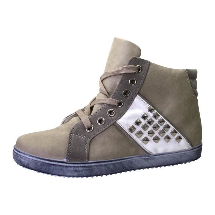 converse taupe femme