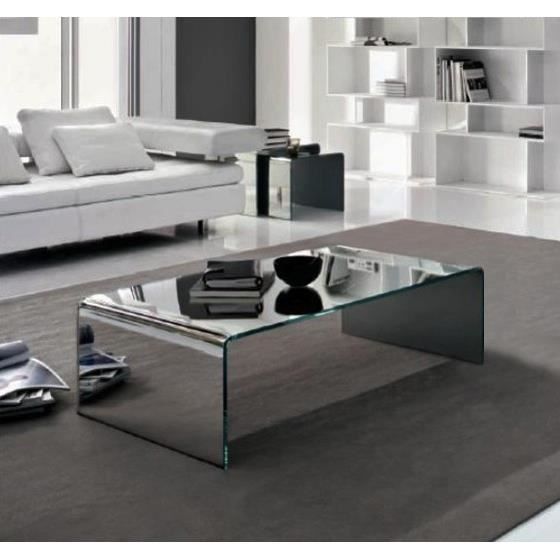 table basse verre 100 x 60