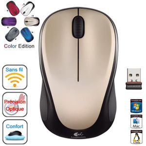 SOURIS Logitech Wireless Mouse M235 Champagne