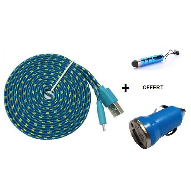 cable chargeur iphone 3 metres