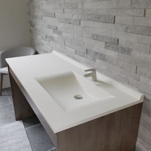 CREAZUR Plan simple vasque droite 141cm