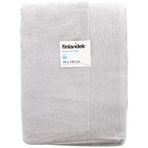 FINLANDEK Drap de Bain - 70x140 cm - Raphia Gris